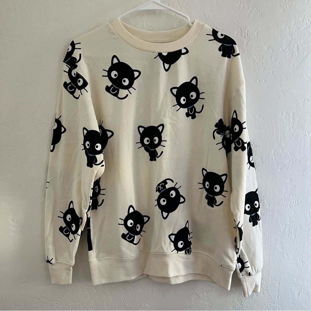 NWOT Sanrio Chococat Cream Sweatshirt XS
